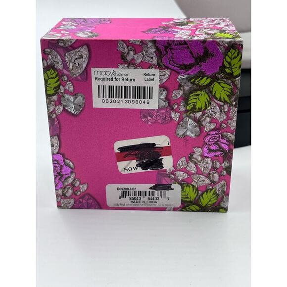 Betsey Johnson Pink Rose Gold-Tone Woven Charm MultiChain Necklace New with Box - Picture 8 of 15